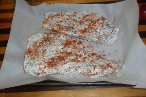 Cod with dill marinade