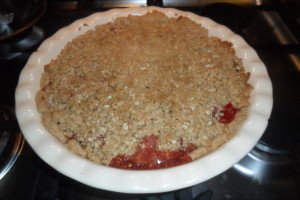 Strawberry rhubarb pie