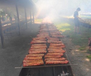 Ribs on the barbie