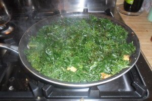 kale after steaming