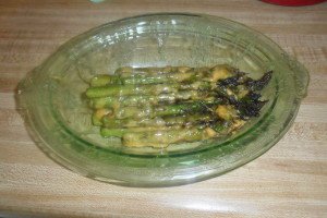 cooked asparagus