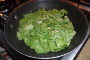 cooking snap peas