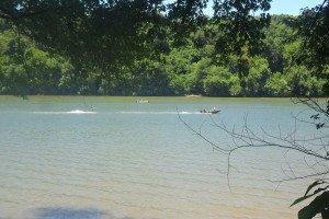 water ski boat and fishing