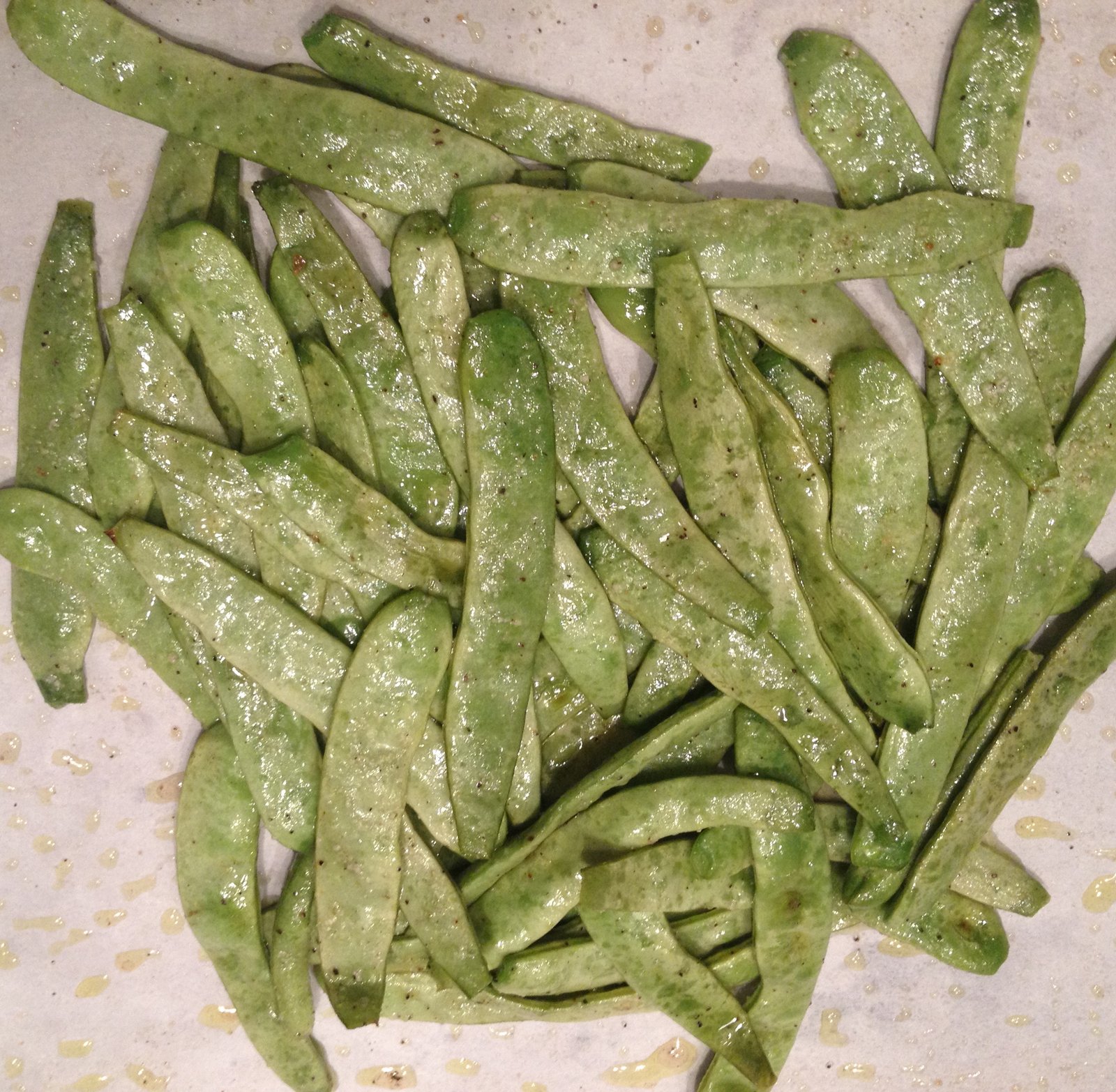 roasted snap peas