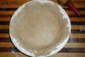 Simple empty pie crust shell