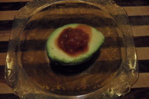quick guac with salsa in pit area