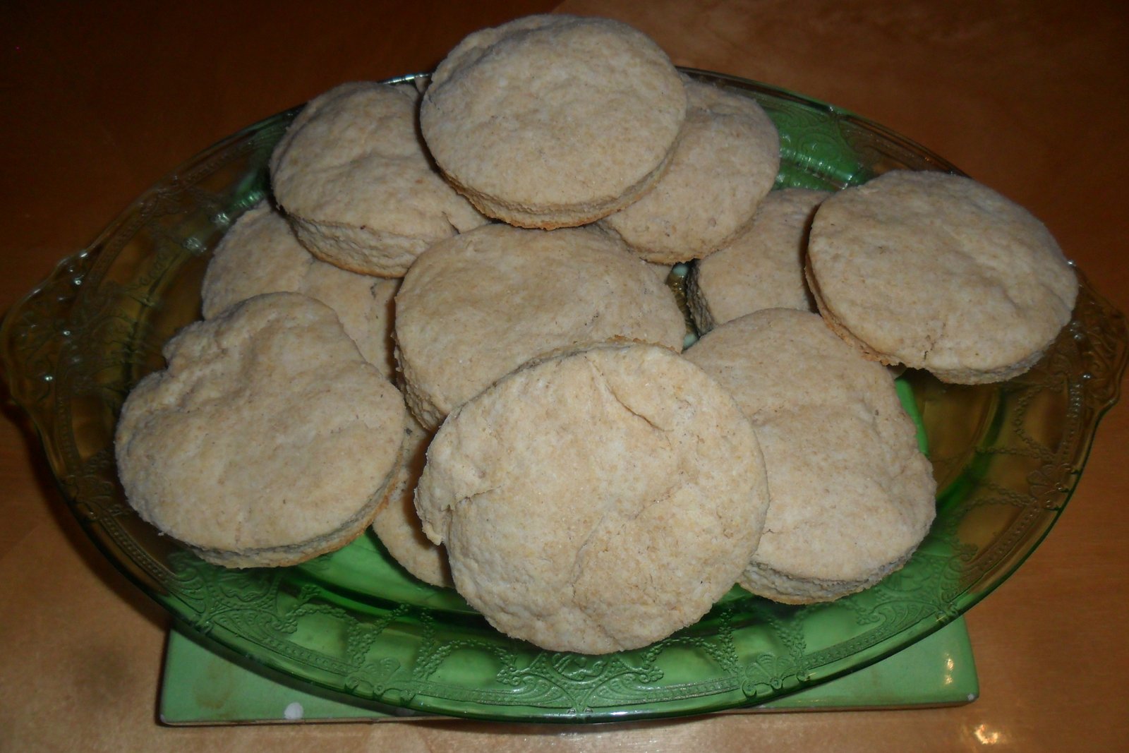 Buttermilk biscuits on serving tray