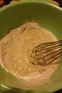 Starting the batter mix