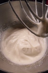 Perfectly peaked egg whites.
