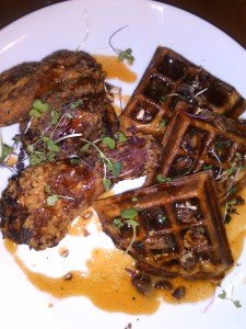 Fried chicken and waffles