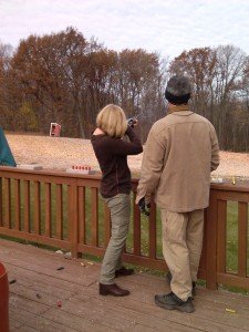 Me shooting clays with my brother.