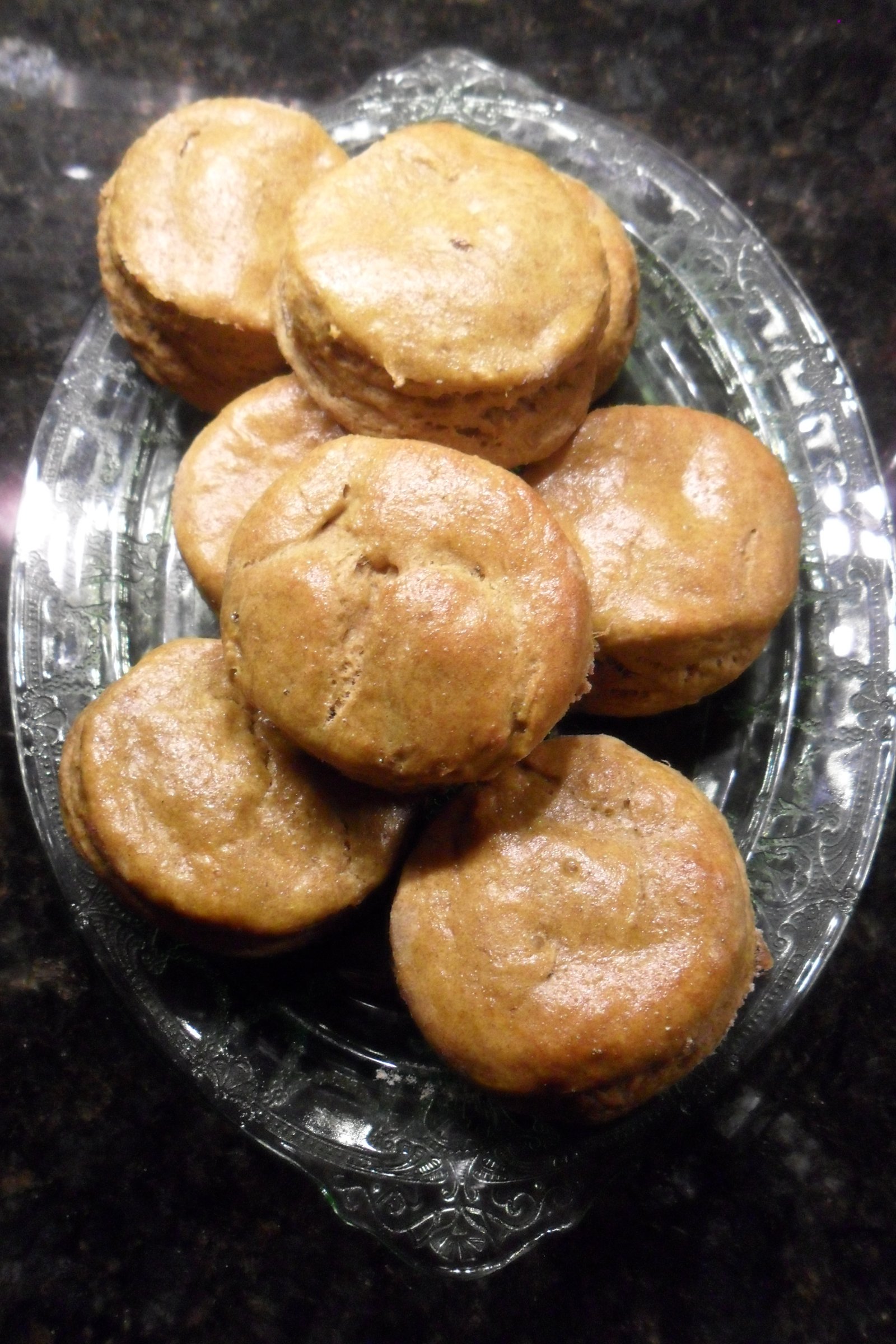 Warm and toasty-looking sweet potato biscuits