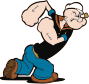 strong popeye the sailor man