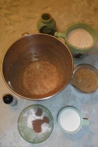 Ingredients ready to mix.