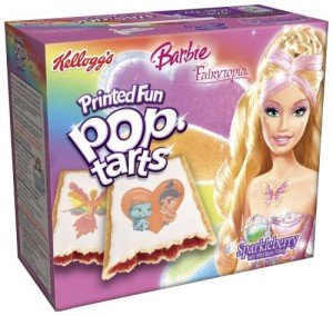 Printed fun Barbie pop tart box