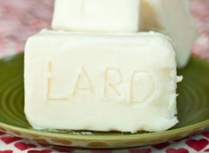 A block of lard looks like white butter.