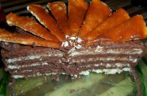 Inside view of cake.